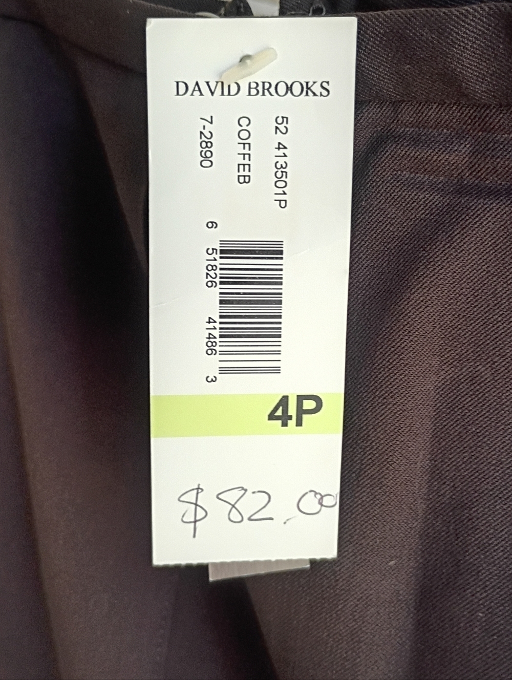 NWT David Brooks Petite Coffee Mini Skirt Size 4P - Picture 2 of 6